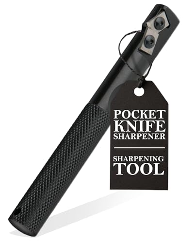 Gatco Edgemate Durable Pocket Knife Sharpener – Portable Tungsten Carbide Sharpening Tool for Knives, Scissors, Shears & Tools – Compact, Professional Field, Kitchen, Hunting & Garden Sharpener