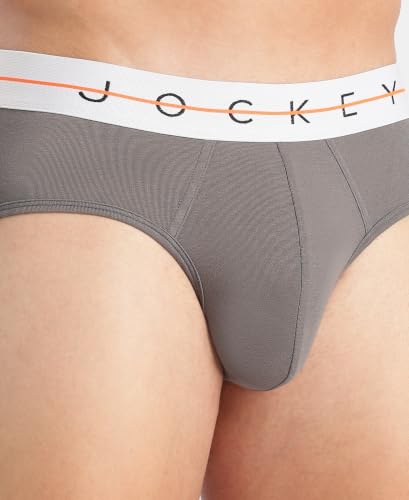 Image of Jockey NY15 Men's Super Combed Cotton Elastane Stretch Solid Brief with Ultrasoft Waistband (Pack of 2)