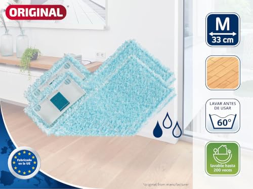 Miniatura 3 de Leifheit Set 2 Fundas De Recambio Clean Twist M Ergo Super Soft, Funda De Poliéster Lavable Para Mopa Superabsorbente, Funda De Mopa Fregona Para Suelos Delicados