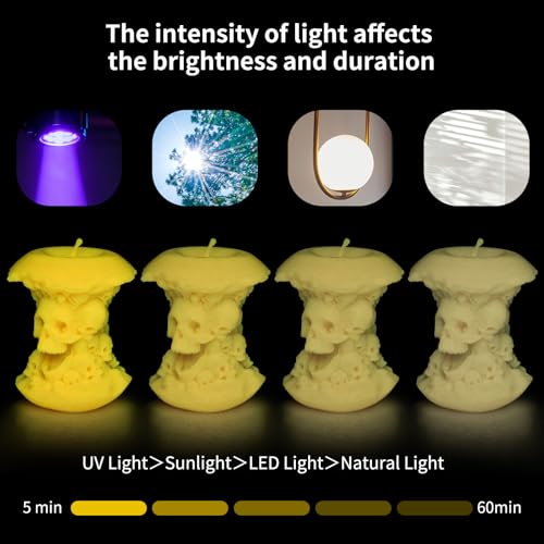 Image of IEMAI Orange Glow in The Dark PETG Filament 1.75mm 1KG, Luminous 3D Printer Filament Long-Lasting Glow & High-Brightness, Neat Wound and Easy Print, Accuracy + /-0.02mm