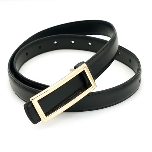 Women PU Leather Belts Skinny Waist Belt for Dresses Jeans Pants4