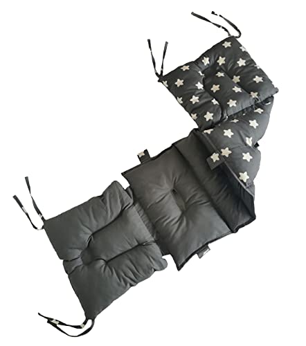 Schadstofffrei verifizierte Bollerwagenmatte - passend für Rabimobo Sun und Zertifiziert nach Öko-Tex Standard 100 (Babystandard) (Sitzkissen, Einlage, Matte für Bollerwagen)