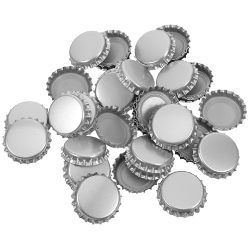 Healifty 144pcs Tinplate Bottle Caps Reusable Sealing Covers for Home Brewing and Soft Drinks and Convenient for Outdoor Events Finish
