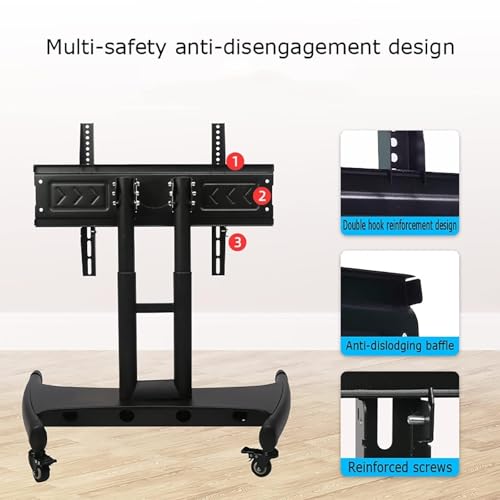 Soporte móvil para TV con ruedas ajustable 32-70" miniatura 6