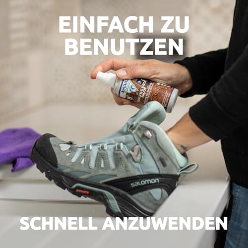 Nikwax Nubuck & Suede Spray-ON WATERPROOFER, Imprägniermittel für Nubuk- und Wildlederschuhe, 125ml (Neutral)