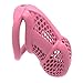 Men's Embedded Honeycomb Protective Cage, Ventilated and Breathable, Black and Pink, 4 Sizes-USZA033 (Pink, Standard)