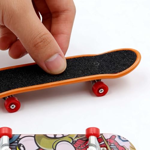 15Pcs finger skateboards Finger Mini Skateboard Toy Skateboards Toy Deck Truck fingerboards Skate Party Bag Fillers Favors Gifts for Boys Girls (Random Patterns) - Image 6