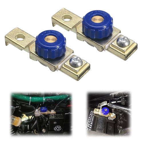 DIFLAX 2 Piezas Cortacorrientes, Desconectador de Batería, Interruptor Corta Corriente, 12v, Duradero, Seguro, Eficiente, Para Moto