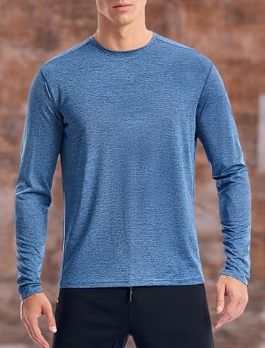 Image of Dry Fit Athletic Shirts for Men Short /Long Sleeve Workout Shirt