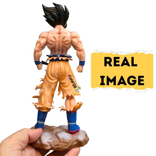 Image of FUNFOB Anime Action Figure Height-23cm Collectible for Anime Fans PVC Multicolour | Go-k On Stone - Orange Black