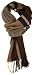 Love Lakeside-Men's Cashmere Feel Winter Plaid Scarf Brown