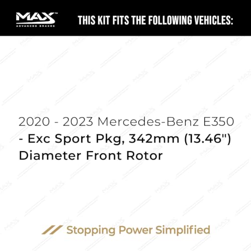 Image of Max Advanced Brakes Front Brake Kit For Acura MDX