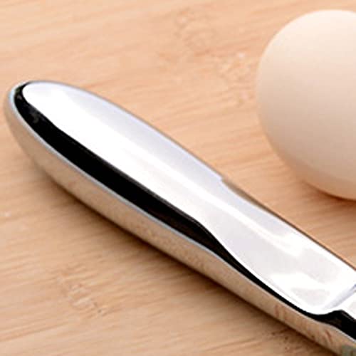 Batidor de huevos de acero inoxidable para el hogar con mango ergonómico y cómodo, con gancho de cola, exquisita mano de obra
