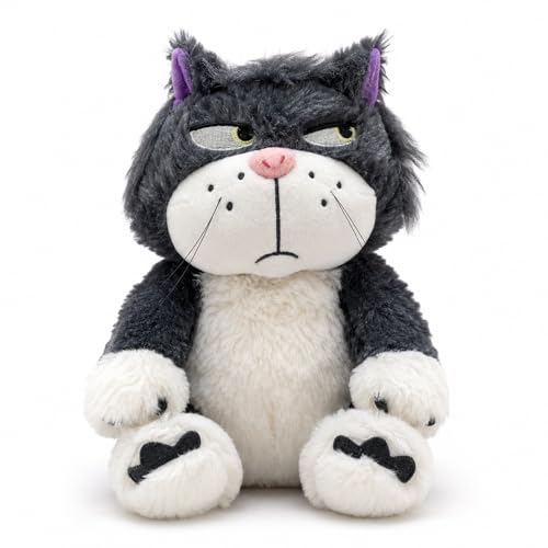 Image of Cute Grumpy Cat Plush Soft Toy Brown & Beige | Adorable Angry Expression Kitty Stuffed Toy with Yellow Eyes & Paw Detail | Premium Soft Cuddly Toy for Kids, Gifting & Decor