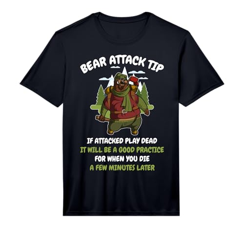 Mens Bear Attack Tip Performance T-Shirt