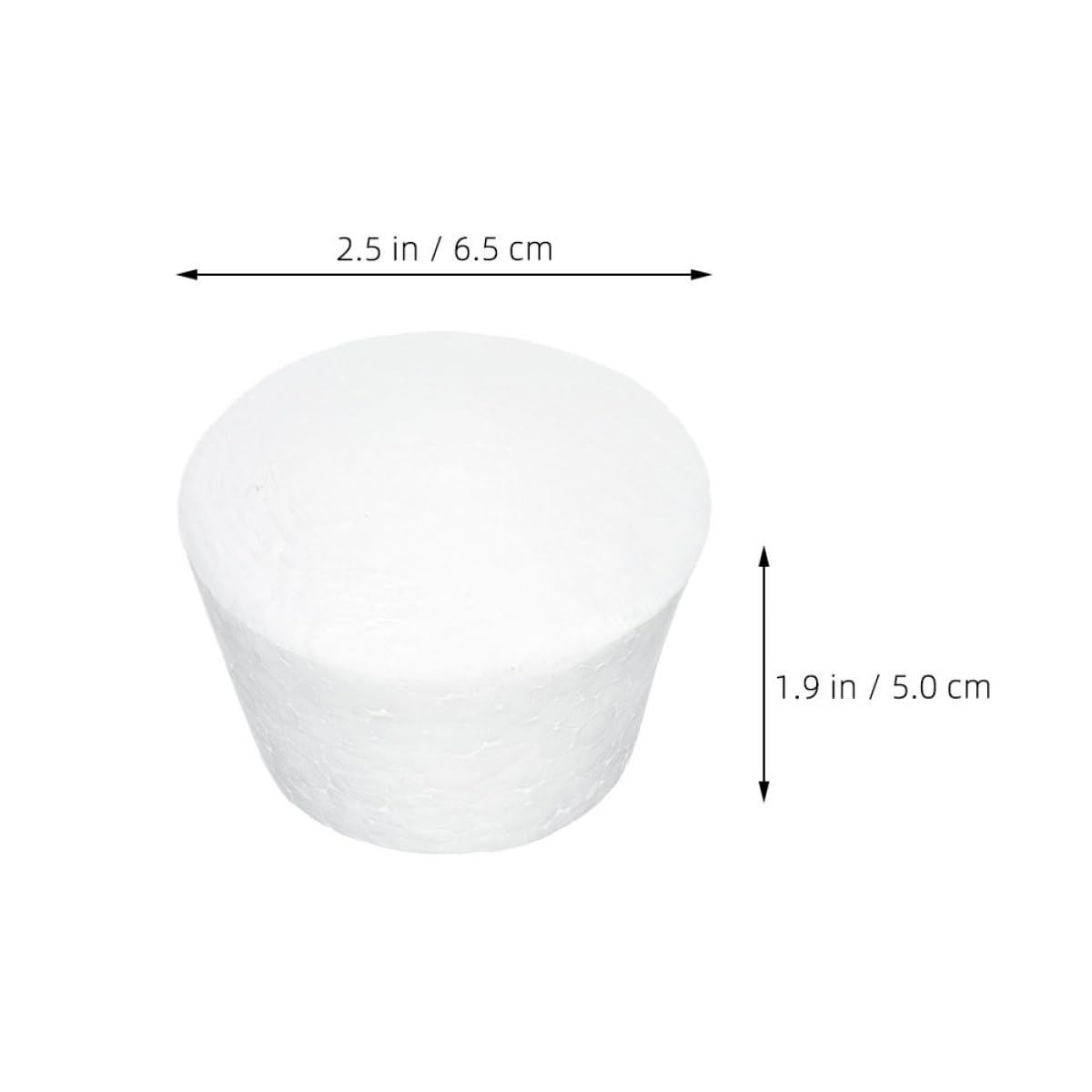 Angoily Lot de 6 Modèles de Cupcakes en Mousse Moyenne Taille pour Décoration de Gâteau DIY, Mannequins à Cupcakes Légers et Rigides, Accessoire D'entraînement la Décoration