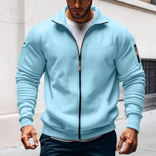 Cremalleras para hombre con capucha para abrigarse de forma ligera 5