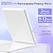 FUNTOUCH Kosmetikspiegel mit Beleuchtung, 1X 10X Spiegel Vergrößerung, 2500 mAh USB Aufladbarer Beleuchteter Reisespiegel, 3 Farben Winstellbarer Led Schminkspiegel, Make up Spiegel für Reisen (Weiß)