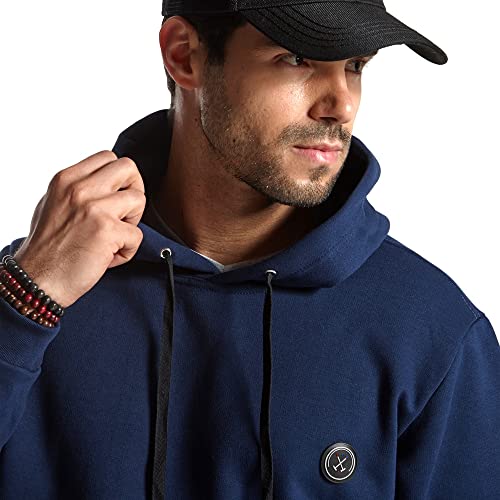 Blusa de Moletom Premium Canguru - Polo Match (Azul, G)