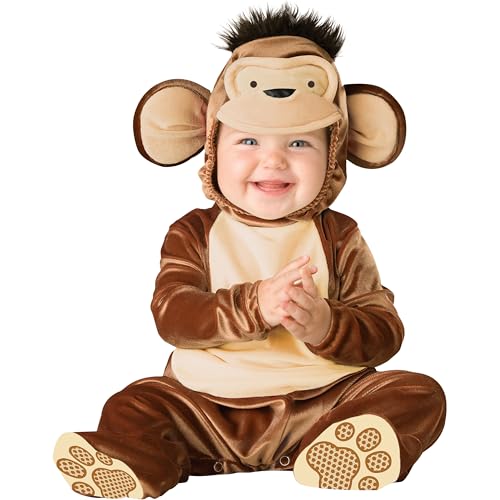 Costume Da Scimmietta Per Bambini Spooktacular Creations - Set 5 Pezzi Con Banana Giocattolo E Stivaletti - Per Halloween E Feste A Tema