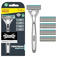Wilkinson Sword Quattro Titanium Sensitive 4 Rasierklingen + 1 Klinge