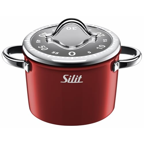Silit Vitaliano Rosso Kurzzeitwecker, Eieruhr, Küchentimer, Einstellzeit bis 60 Minuten