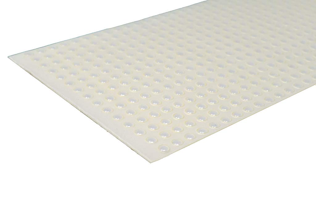 Round Self-Adhesive Rubber Bumper Feet, Stops, and Spacers .250" inches (6.4 mm) x .079" inches (2.1 mm) - 5,400 pcs/Box - BS25 Clear