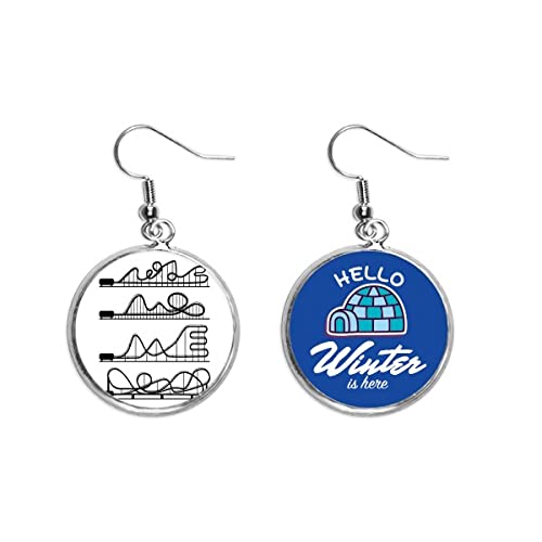 Pendientes de montaña rusa negra perfectos para tus looks urbanos de invierno