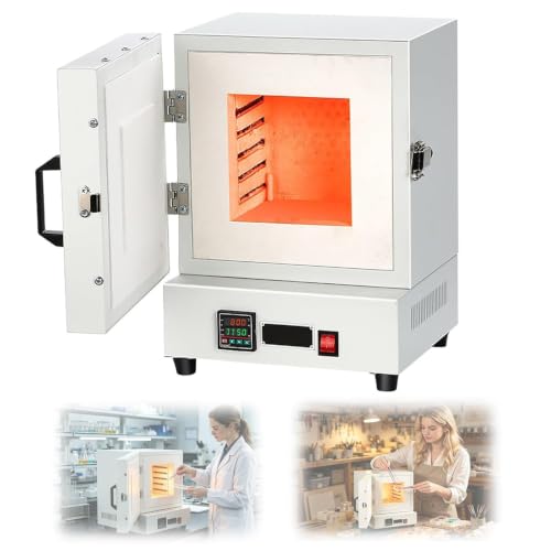 LHUITUI 2000W Electric Sintering Furnace, Enclosed Laboratory Furnace, Closed Laboratory High Temperature Furnace, Sealed Furnace Door, for Metal Melting, Ceramic Sintering, Lab Industrial Heating