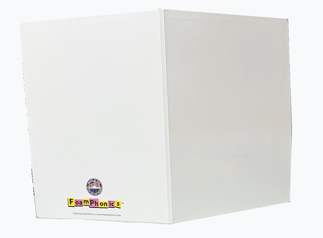 Folding Magnetic Dry Erase Learning Project Scrum Whiteboard, 12" x 18", Folds to 9" x 12", Set of 10 by Foam Phonics