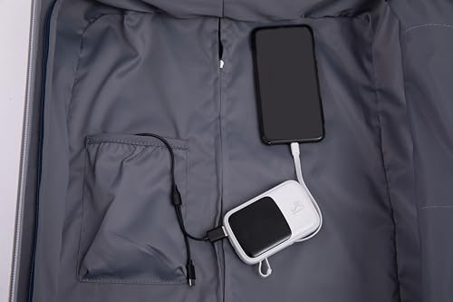 20" Lightweight Carry-On Luggage for Travel, Convenient USB Port and Secure Wheel Lock, Stylish Green2