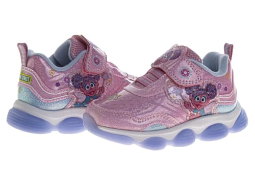 Sesame Street Sneakers with Lights - Lightweight Breathable Running Tennis Athletic Shoes for Girls and Boys (Sizes: 5-10 Toddler Kids)4