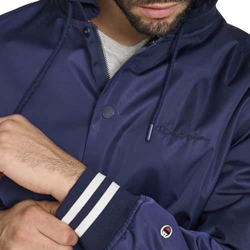 Chaqueta Champion con capucha de jersey suave y botones a presión 4