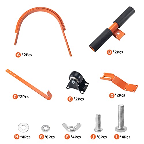 Heavy Duty Ladder Roof Hook With Wheel Rubber Grip T-Bar,Ladder Attachment For Roof Gutters For Damage Prevention,500 Lbs Weight Ratin,Fast And Easy Setup To Access Steep Roofs (2 Pack) #TOP6