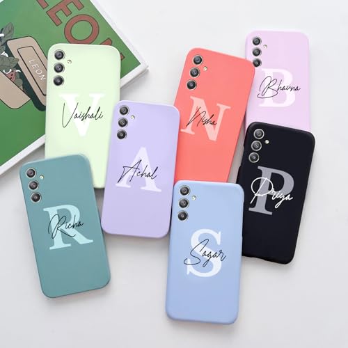 Image of COLORflow Polycarbonate Back Cover Case Compatible With Samsung A34 5G|Solid Color Customized Back Cover Compatible With Samsung Galaxy A34 5G,Assorted