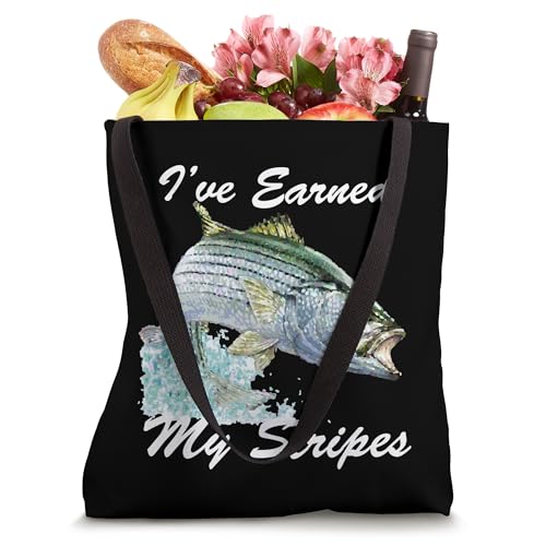 Bolso Tote con diseño de pesca Striped Bass Rockfish miniatura 4