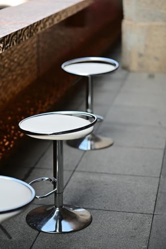Tabourets de bar pivotants réglables 67-89 cm en simili cuir - 8