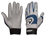 Akadema Professional Batting Gloves (Grey/Royal, XX-Large)
