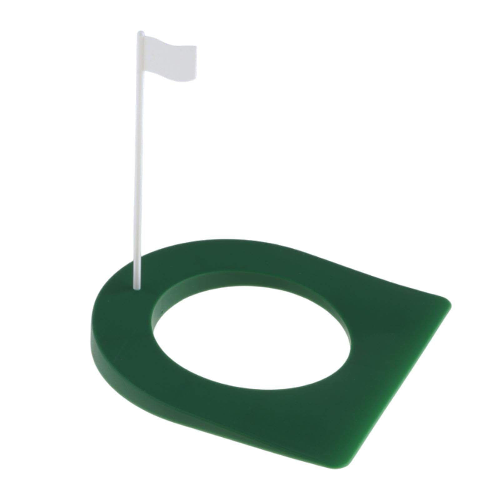 QSTDGVPW Indoor Golf Putting Cup Pp Practice Hole Green Gifts with Detachable Flag Training Putters for Kids Adults Outdoor