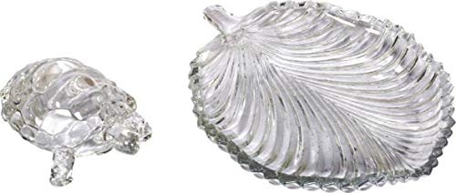 Satre Online And Marketing Crystal Glass Vastu & Feng Shui Turtle, Tortoise with Leaf Plate for Good Luck & Wealth Creation Satre Online And Marketing Crystal Glass Vastu & Feng Shui Turtle, Tortoise with Leaf Plate for Good Luck & Wealth Creation