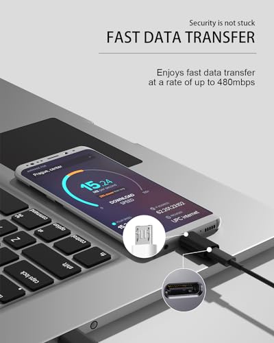 Adaptateur USB C vers Micro USB mâle lot 12 transfert rapide - 3