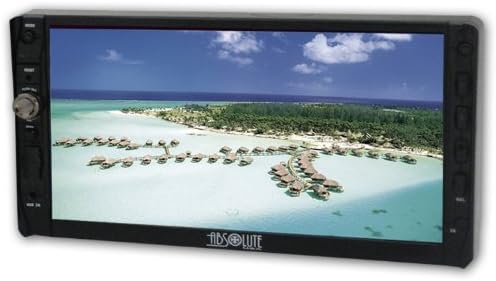 Absolute DD-3000 7-Inch Double Din Multimedia DVD Player Receiver with Touch Screen System Display and Detachable Front Panel SD/USB Slot