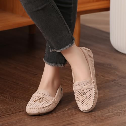 Image of Bernal Women's Non-Slip Penny Loafers - All-Day Comfort Flat Driving Shoes for Work Office & Casual Walking