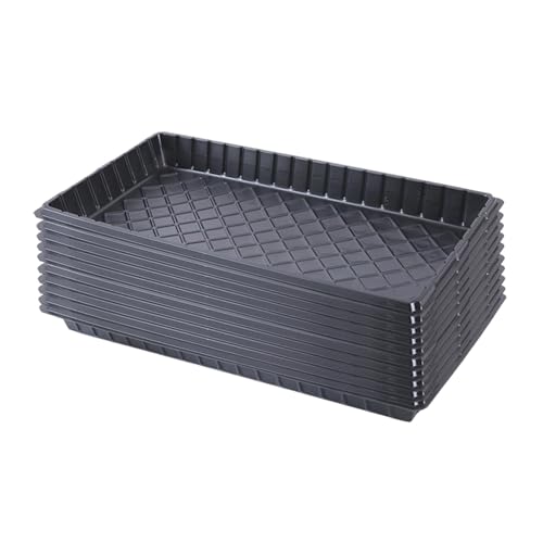 FLCPJGV Lot de 10 Plateaux de Semis Réutilisables pour Pépinière, Bac pour Semis, Plateau de Germination, Plateaux de Culture de Graines, Plateaux de Semis...