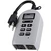 Amazon.com: UltraPro Outdoor Timer - 24-Hour Digital, Dual Outlet ...