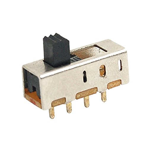 10 Pcs X Panel PCB 4 Pin 3 Position 1P3T SP3T Vertical Slide Switch 0.5A 50V DC