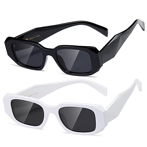 kimorn Rechteck Sonnenbrille für Frauen Männer Trendy Retro Trendy...