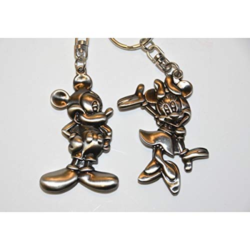 Preisvergleich Produktbild Disney Mickey und Minnie Schlüsselanhänger aus Metall