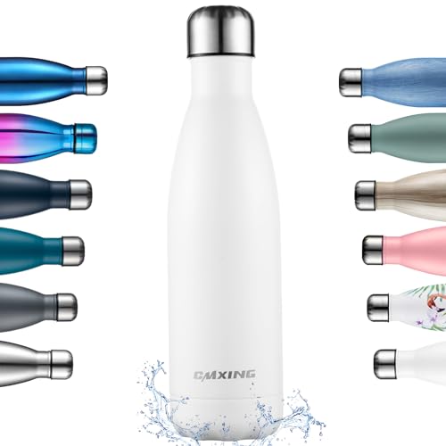 cmxing Doppelwandige Thermosflasche 500 mL mit Tasche BPA-Frei Edelstahl...