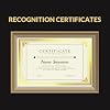 SUNEE 50 Sheets Certificate Papers - Blank Gold Foil Border, Letter Size 8.5x11 for Diploma, Certificates, Participation Awards, Document Cardstock Paper and Inkjet Printer Friendly